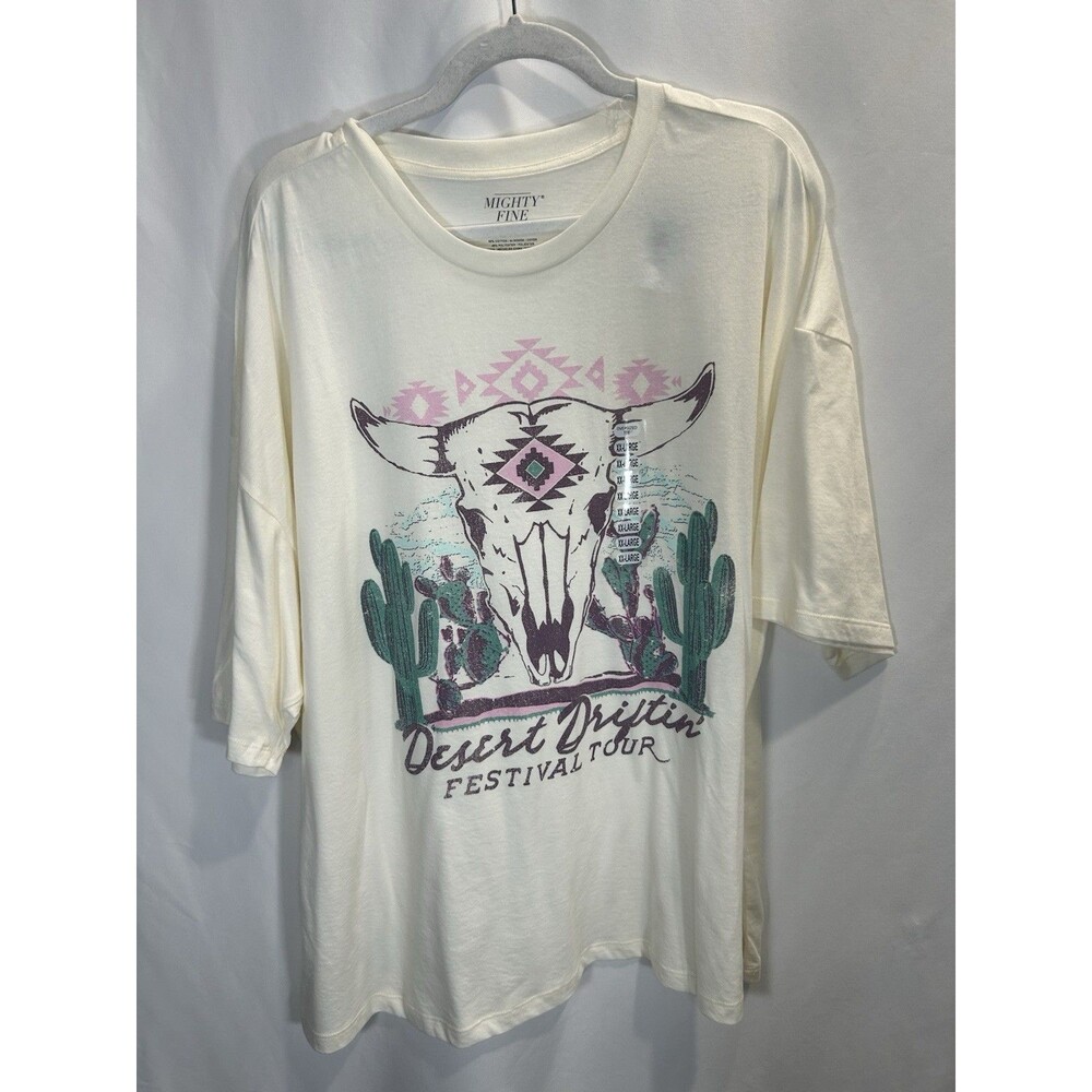 Mighty Fine Graphic "Desert Driftin' Festival" T- Shirt Women's XXL